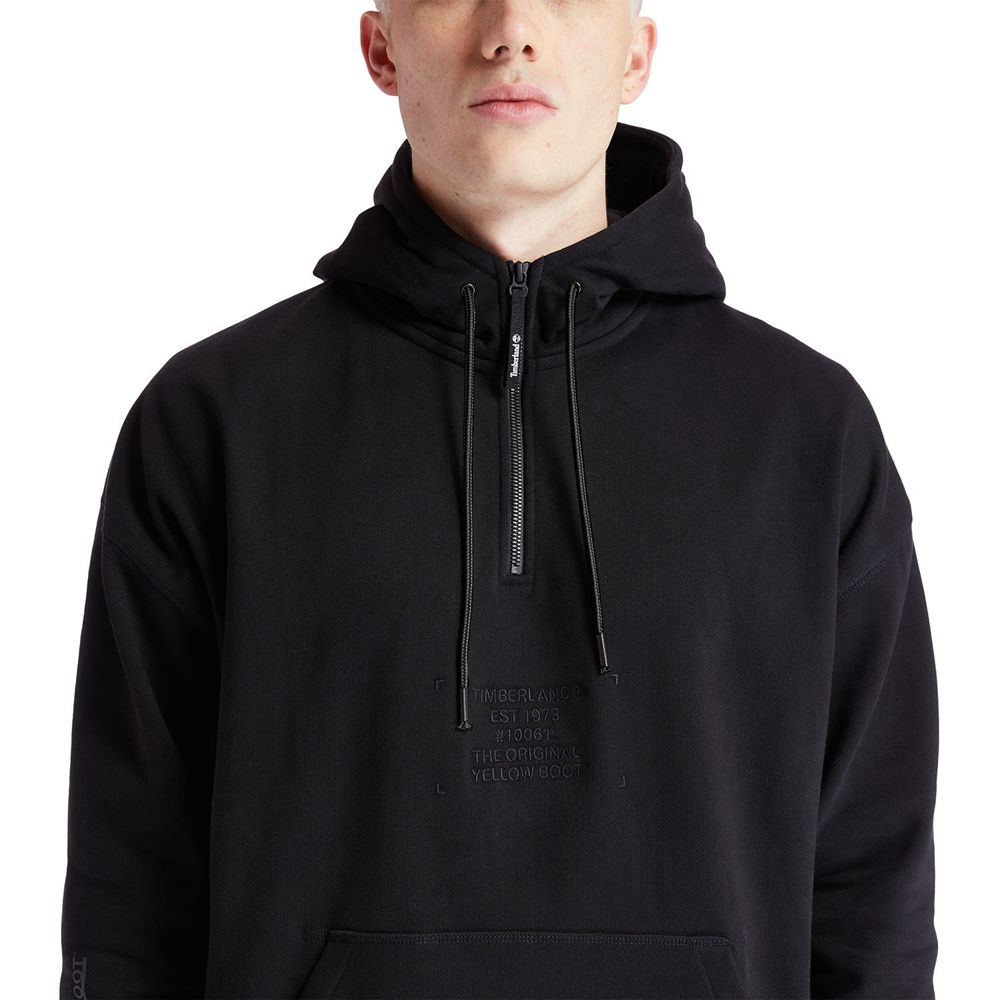 Timberland Φουτερ Ανδρικα Μαυρα - Workwear Pullover Hoodie - Greece 6483107-LG